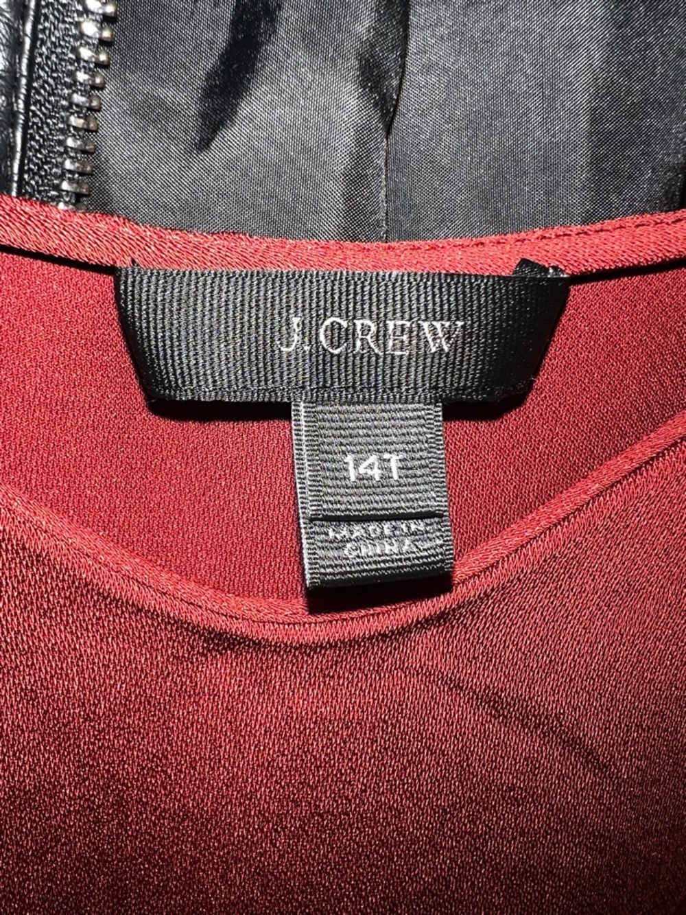 J Crew Women's Red Cami Top 14T - Picture 2 of 2
